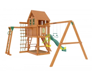 Детская деревянная площадка  Шато с рукоходом (Домик), серия Premium