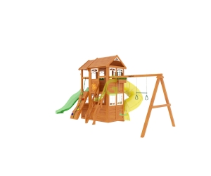Детская деревянная площадка "Клубный домик 2 с трубой Luxe", серия Fast