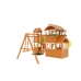 Детская деревянная площадка  "Клубный домик Макси с трубой Luxe ", серия Fast