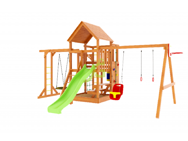 Детская площадка  IgraGrad Крафт Pro 4 (скат 2,2 м)
