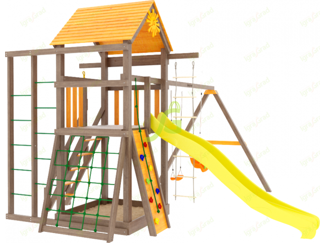 Детская площадка IgraGrad Панда Фани Fort с сеткой - купить в Саратове