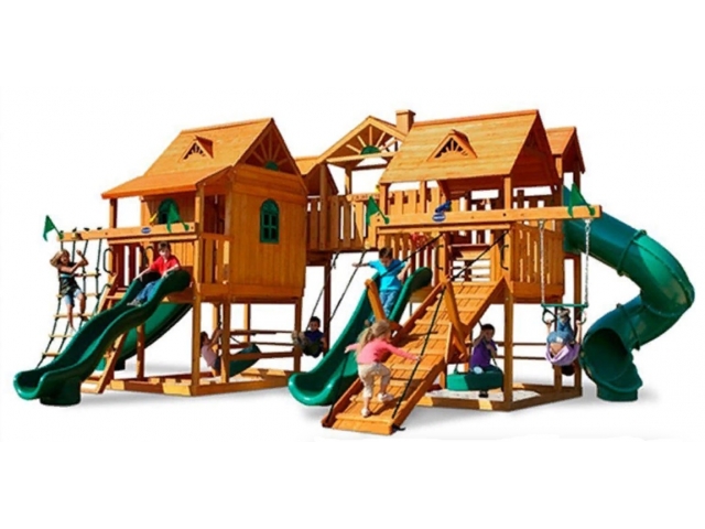Детская деревянная площадка «Рыцарский замок Deluxe»