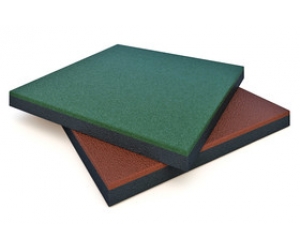 Резиновая плитка 500х500х20 мм, зеленая