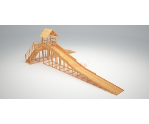Зимняя горка ЗИМА Wood -10