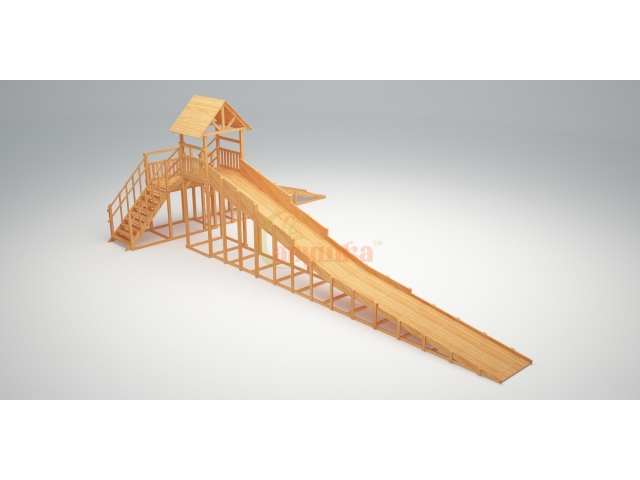 Зимняя горка ЗИМА Wood -10