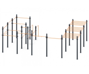 W-01-011 Спортивный мультикомплекс с рукоходами и турниками